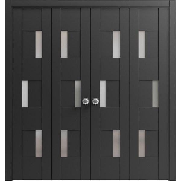 SartoDoors | Sete 6933 | Closet Bi-fold Doors | with Frosted Glass